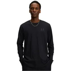 UNDER ARMOUR Sportstyle Left Chest langarm Freizeitshirt Herren 002 - black/pitch gray XXL