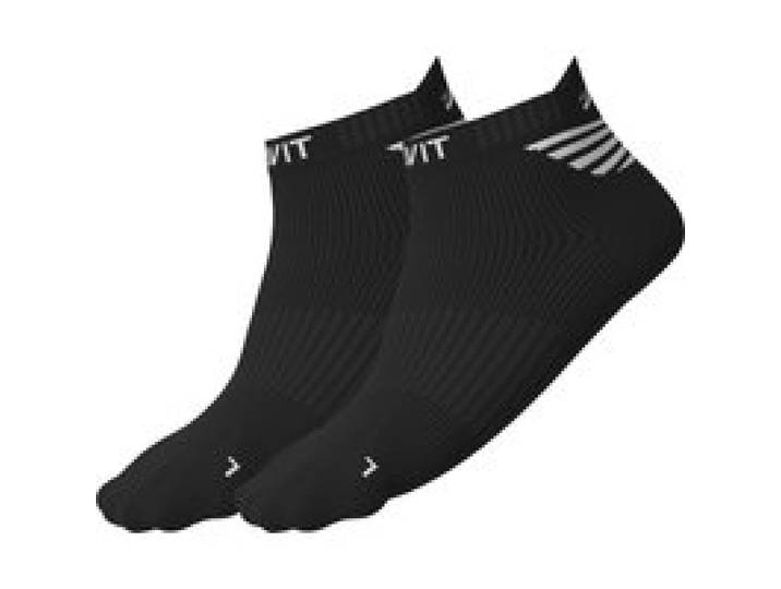 CRIVIT Lot de 2 paires de chaussettes de course (noir, 35/36)