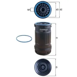 Kraftstofffilter MAHLE KC 699D