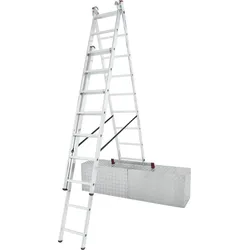 Krause Corda Vielzweck-Leiter 3x9 Sprossen mit Treppenversion - 033390