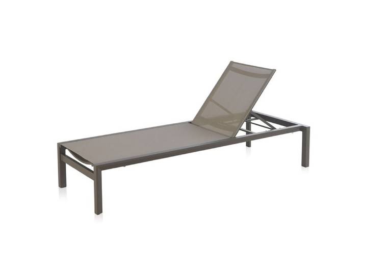 Transat en aluminium taupe - Ref. 2937