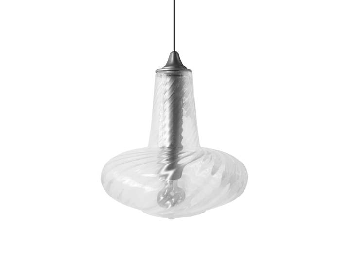 Suspension métal carafe chrome D30cm