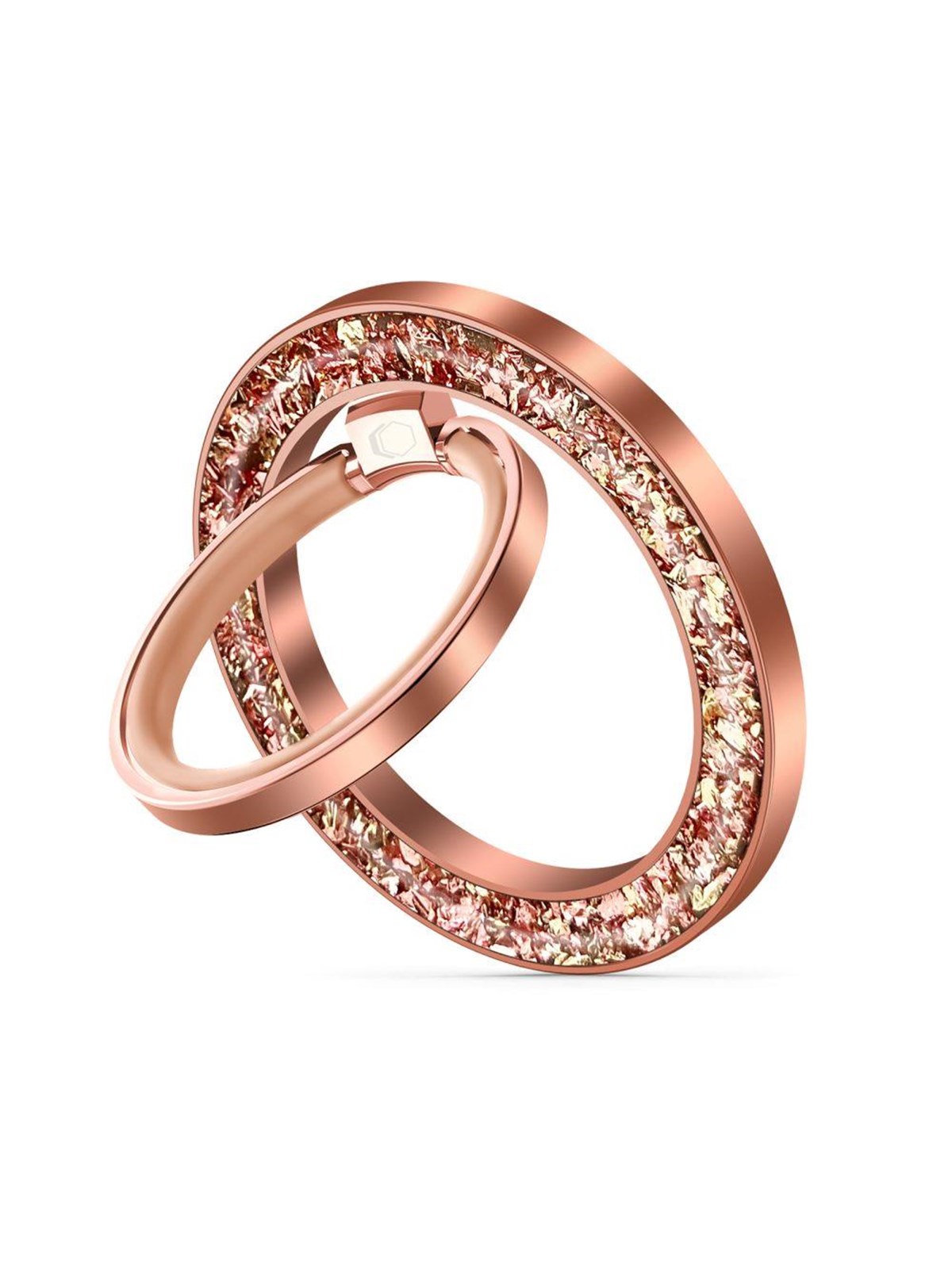 Tech-Protect MMR200 magnetic handle / ring with MagSafe - pink with crystals