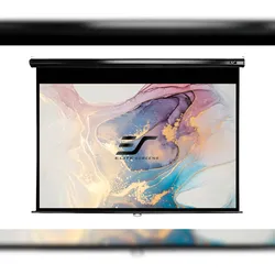 ELITE SCREENS Beamer Leinwand ,/MANUELLE ROLLOLEINWAND/113/geeignet für: Normale Projektoren