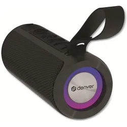 Denver Tragbarer Lautsprecher BTV-213B, Schwarz (3 h), Bluetooth Lautsprecher, Schwarz