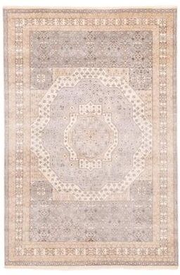 ECARPETGALLERY Hand-knotted Mamluk Grey Wool Rug - 6'0 x 8'11