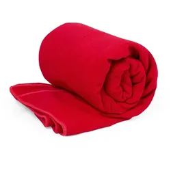 Handtuch 170x90 cm aus rotem RPET-Polyester