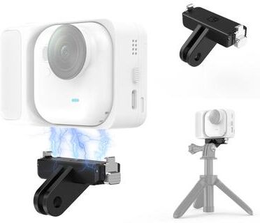 PULUZ Magnetic Quick Release Mount For Insta360 GO Ultra With Adjustable Gimbal Base & Accessory Expansion Quick Release Base