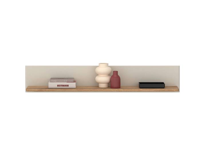 Livetastic Wandregal, Eichefarben, Kaschmir, Holzwerkstoff, 140x24x23.6 cm, Wohnzimmer, Regal, Wandregal