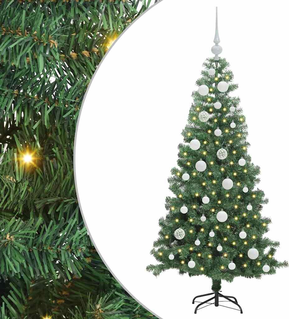 vidaXL Sapin de Noël Vert 120 cm PVC