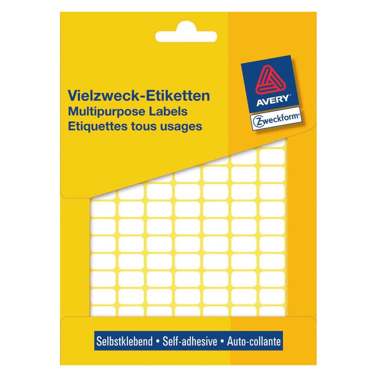 AVERY Zweckform 3.712 Etiketten 3306 weiß 13,0 x 8,0 mm
