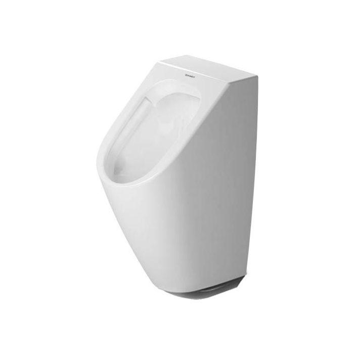 Duravit Me by Starck Elektronik-Absaug-Urinal 280931AA00 30x35cm, Batterieanschluss, Zulauf von hinten, Rimless, weiß hochglanz, Durashield