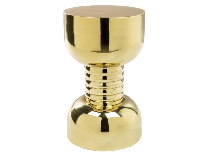 Beistellhocker Massimo – aus Eisen in Gold - Gold - Luxusbetten24