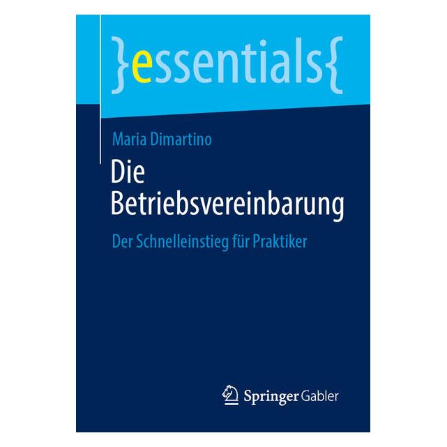 Springer Die Betriebsvereinbarung (Deutsch, Maria Dimartino, 2025) (62087511)