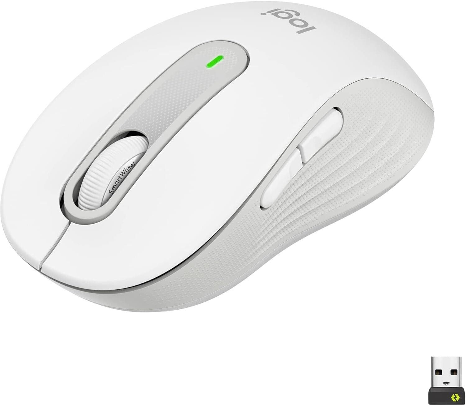 Logitech Signature M650 Wireless Mouse - For Small to Medium Sized Hands, 2-Year Battery, Silent Clicks, Customisable Side Buttons, Bluetooth, for PC/Mac/Multi-Device/Chromebook - Offwhite, New
