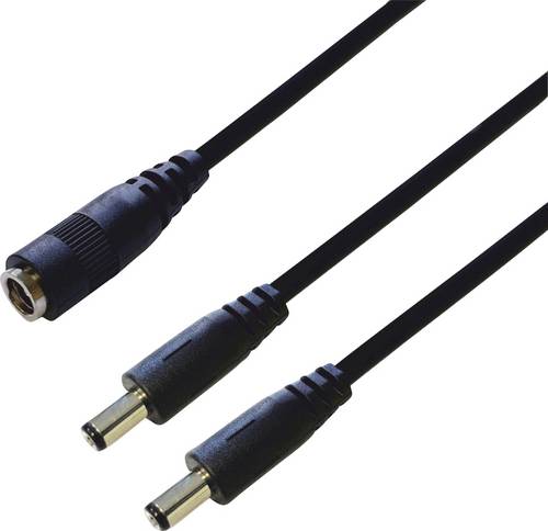 BKL Electronic 075923 DC-Verteiler Niedervolt-Stecker - DC-Kupplung 5.5mm 2.5mm 0.30m 1 St. Single