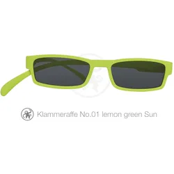 Lesebrille No.01 Klammeraffe Sun lemon green