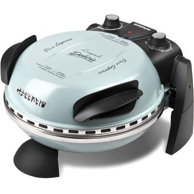 G3FERRARI Pizzaofen "Delizia G1000613 Limited Edition cool blue bis 400 C mit Pizzastein", blau, B:34,5cm H:21cm T:33cm, Pizzaöfen, die Ikone unter den Pizzaöfen - inkl. Pizzaschaufel + Rezeptheft