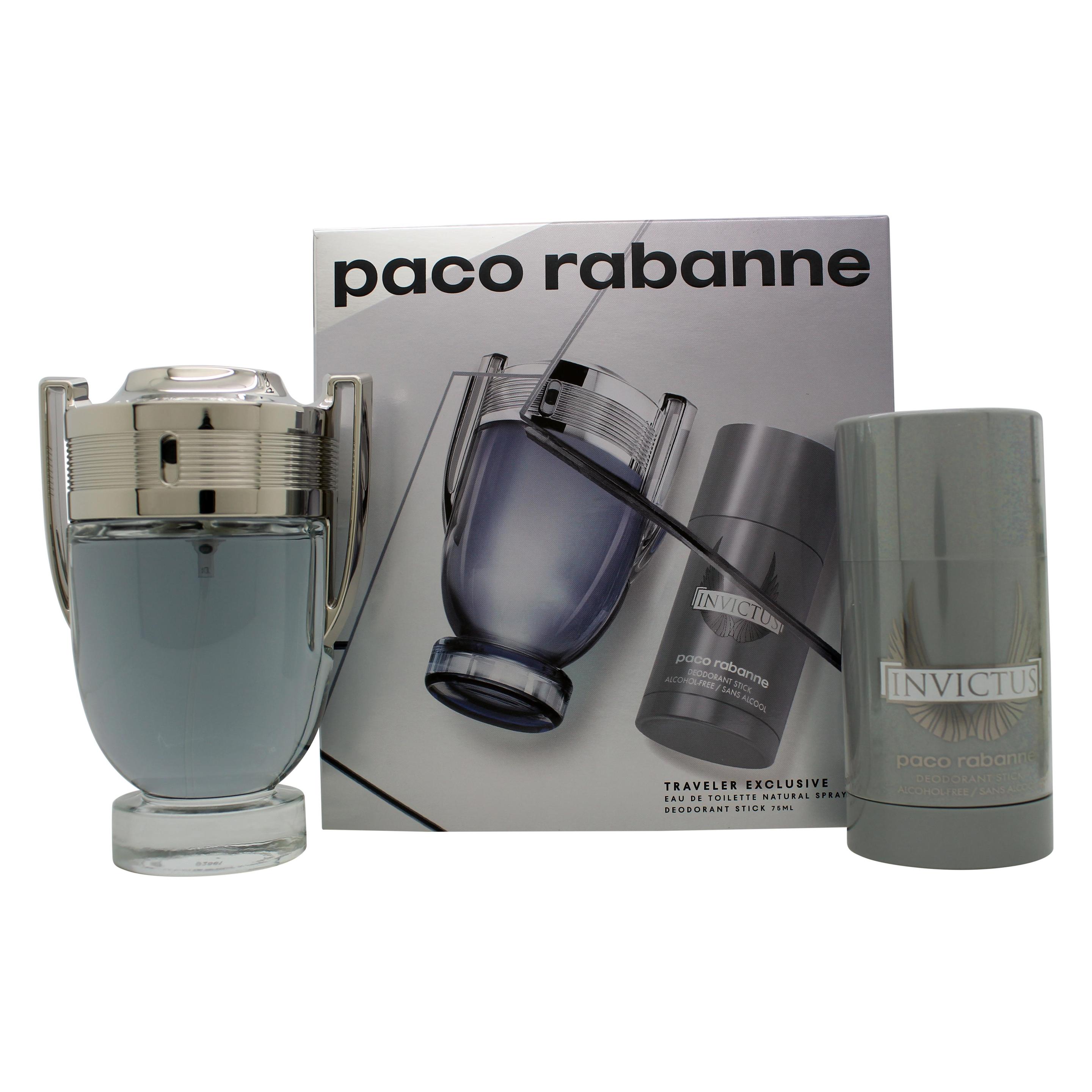 Paco Rabanne Invictus Set Eau De Toilette 100ml + Deodorant Stick (Parfum Set) (59776166)