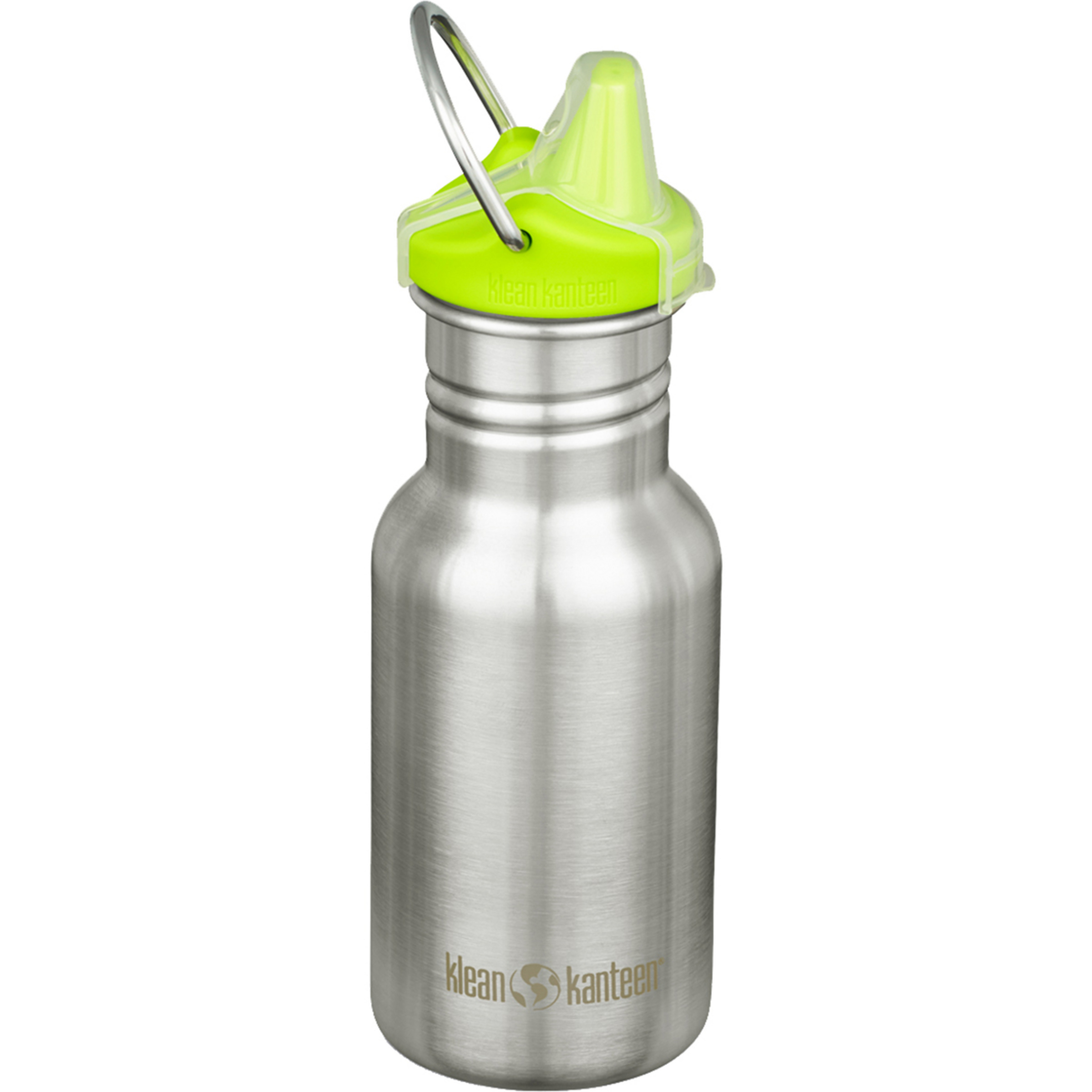 Klean Kanteen Classic Narrow Sippy Cap Trinkflasche Kinder Trinkflaschen grau Größe 355ml Trekking