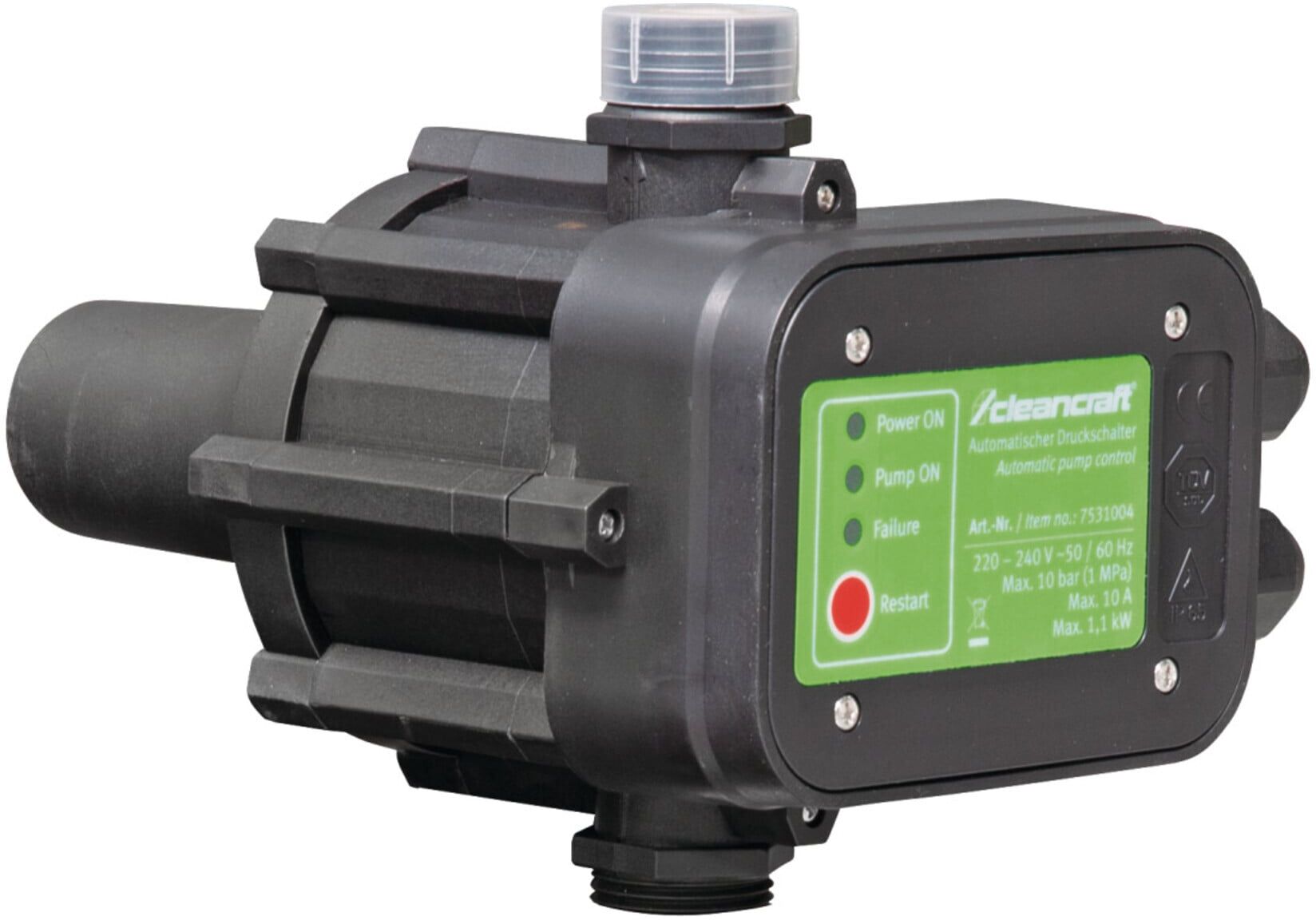 cleancraft automatischer Druckschalter für Wasserpumpen (7531004)