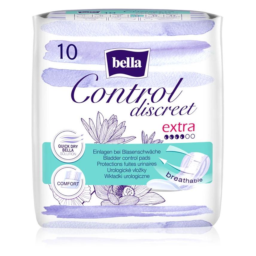 Bella Control Discreet Extra Hygiene Pads für leichte Blasenschwäche 10 Stück (10x) (53542072)