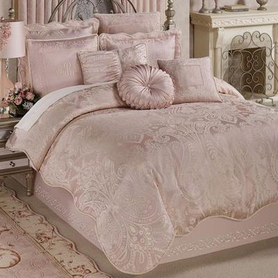 Touch of Class Princess Comforter Set Blush, California King, Blush