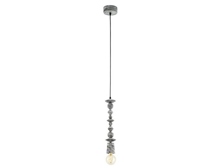 Hanglamp/1 E27 Zwart-Glans 'Avoltri'