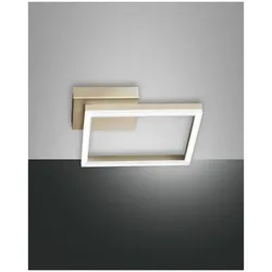 Fabas Luce Bard Wandleuchte inkl. Smartluce LED 1x22W Metall- und Methacrylat Gold edelmatt