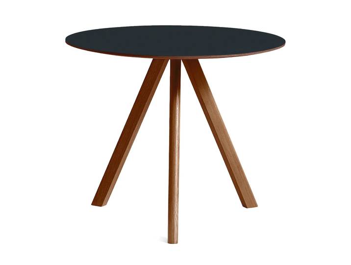 HAY CPH20 2.0 Esstisch Ø90 cm Black laminate-walnut