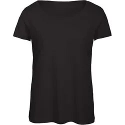 B&C Damen Triblend T-Shirt TW056 black S