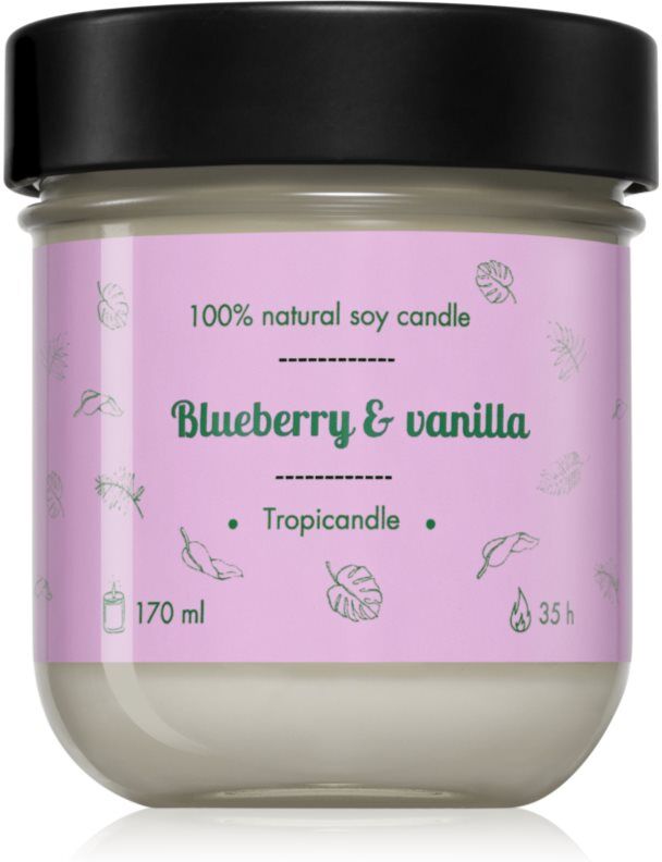 Tropicandle Blueberry & Vanilla bougie parfumée 170 ml