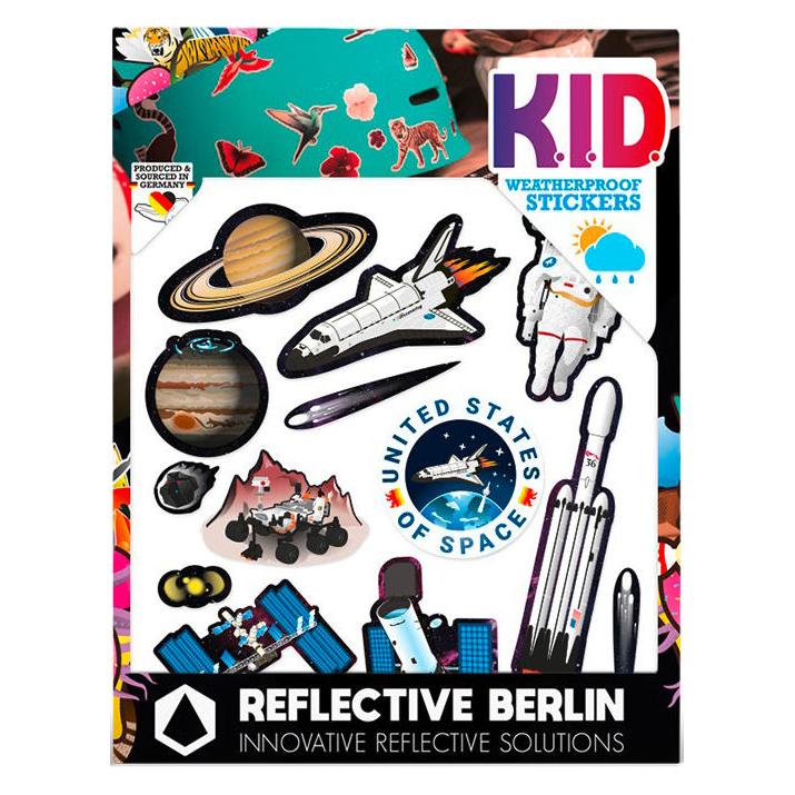 Reflective Berlin K.I.D. Reflexaufkleber Space Einheitsgrösse (RB1961)