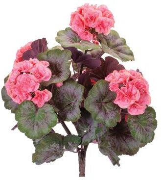 Melrose International Geranium Floral Bush (Set of 2)