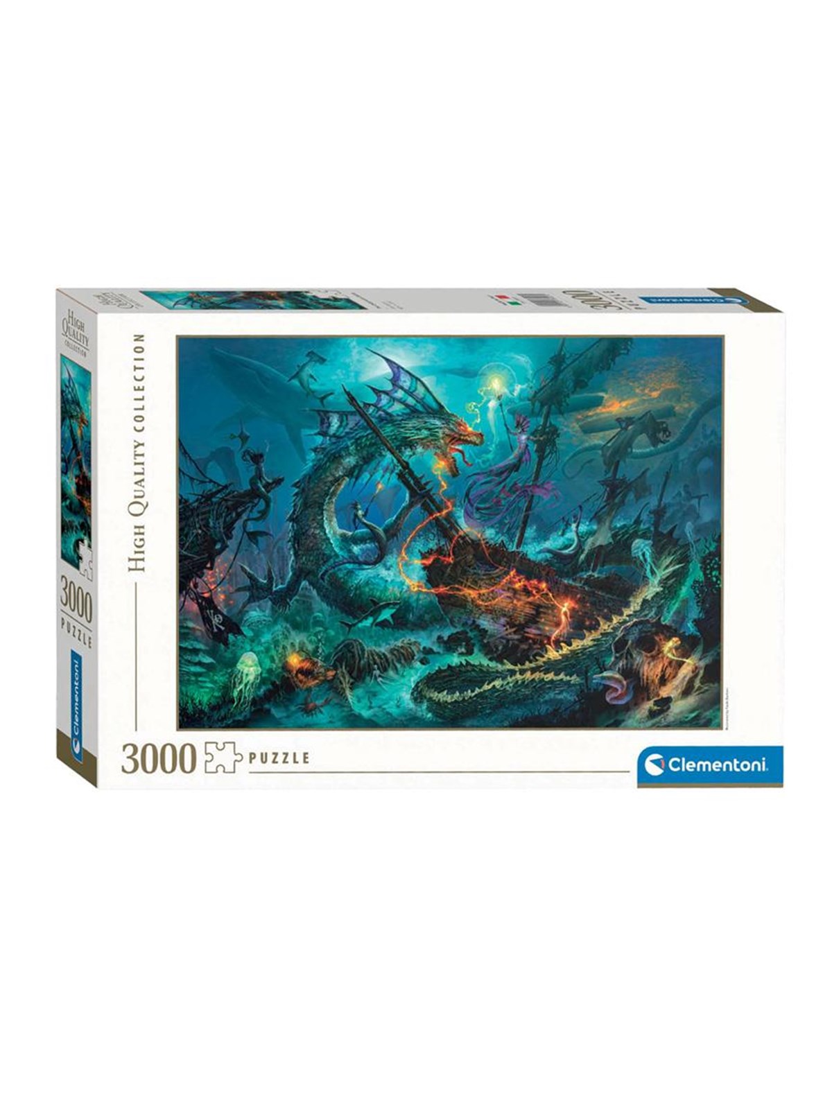 Clementoni Puzzle HQC The Underwater Battle, 3000-teilig