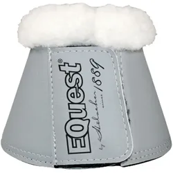 EQuest Hufglocke Soft für Pferde, 2er Set - Grau/Weiß, M