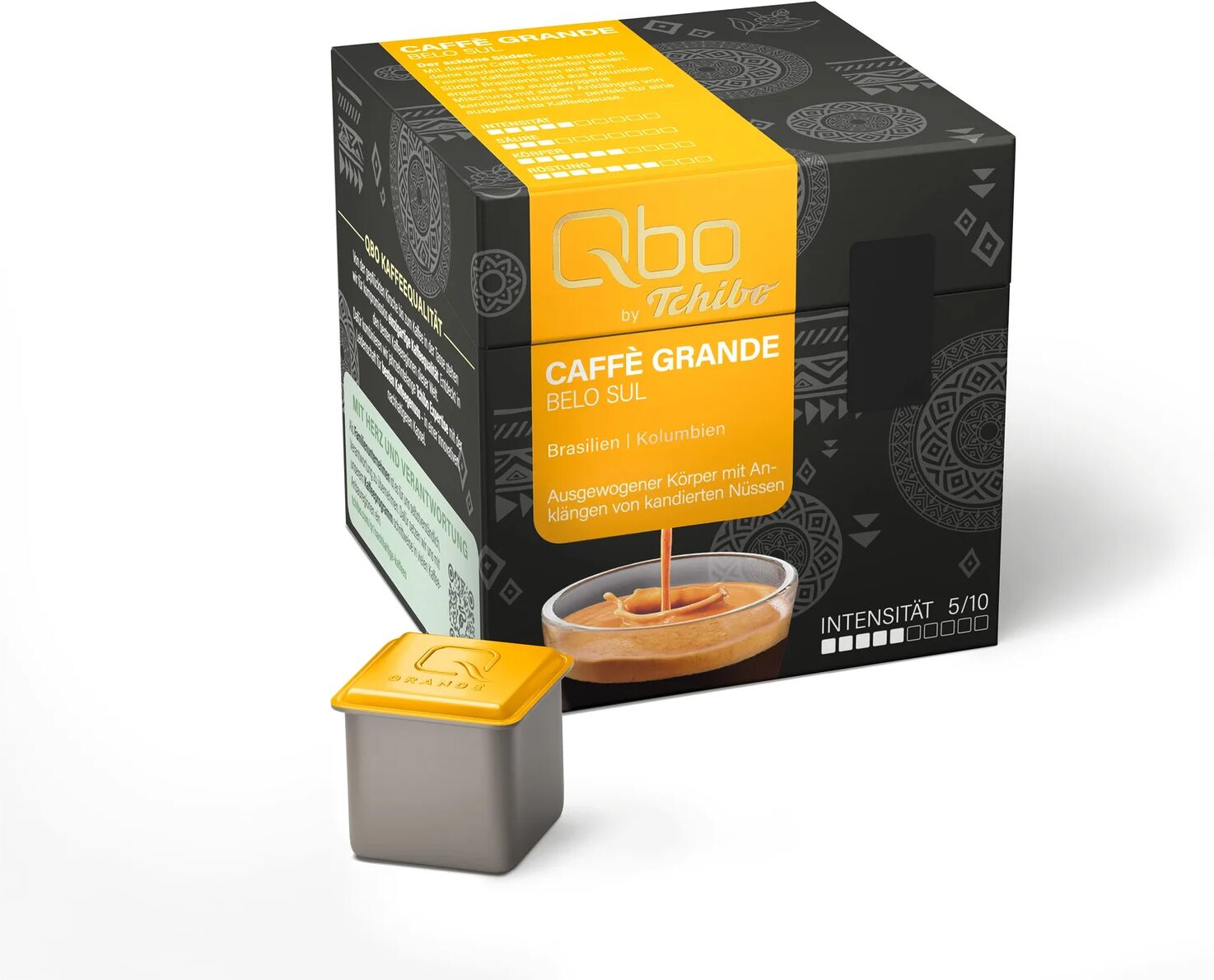 Qbo Caffè Grande Belo SUL - 27 Kapseln - Intensität: 5/10