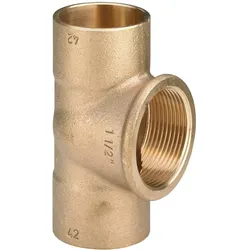 Viega, Rohrverbindungstechnik, T-Stück, d1 35, Rp 1/2, d2 35 Rotguss Modell 94130G (T-Verbindung)