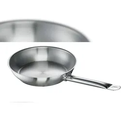 GastroSUS Bratpfanne Chef, Edelstahl, unbeschichtet, 24 cm, induktions-, backofen-, spülmaschinengeeignet