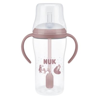 NUK Perfect Match Trinklernflasche 260 ml Bär mit Strohhal (260 ml) (10216319)