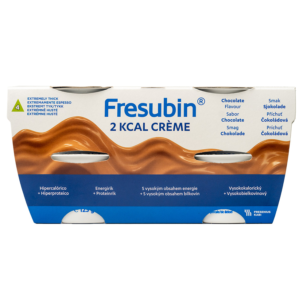 Fresubin 2 Kcal Crème Hypercaloric and Hypeproteic Supplement 4x125g Chocolate