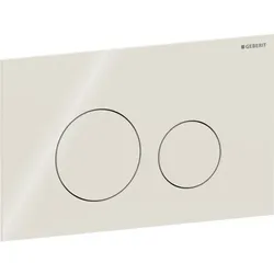 Geberit Sigma40 BetPl., rund, f. 2-Mengen-Sp. sandgrau, Glas
