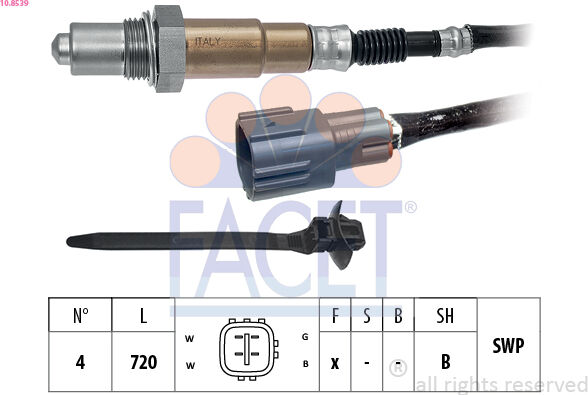 Facet Lambdasonde 108539 Für Mazda