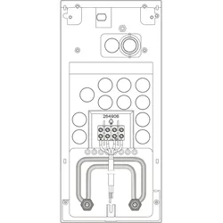 Stiebel Eltron Rohrbausatz Gas mit Rahmen 220510