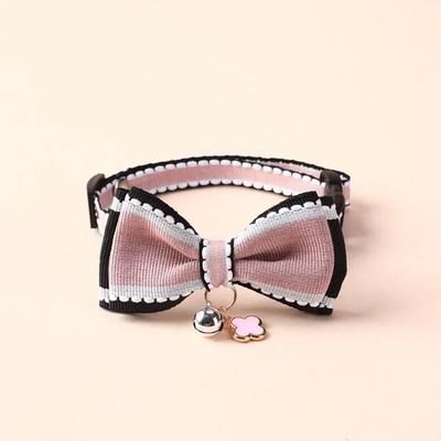 Bespoke Padded Leather ID Collar & Leash Set pink