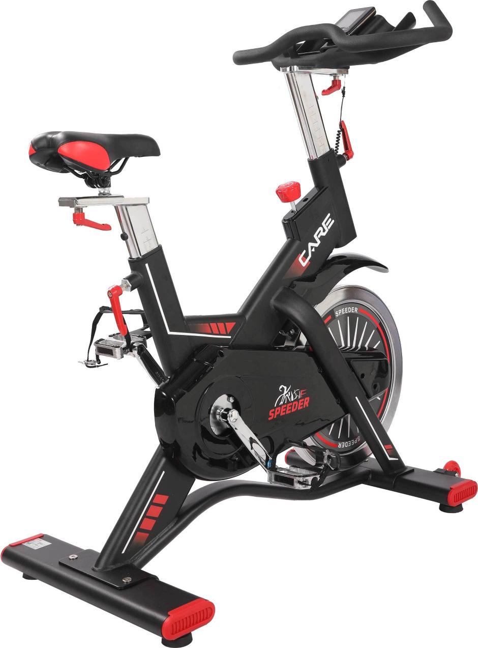 CARE SPEEDER - Indoor-Bike - 24 kg magnetische Schwungmasse - Mikro-Widerstand über Drehknopf - Intensiver Heimgebrauch