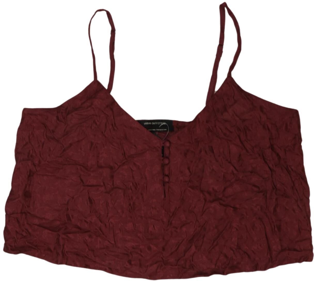 Urban Outfitters Damen Top, Bordeaux, Gr. L, Viskose - Second Hand