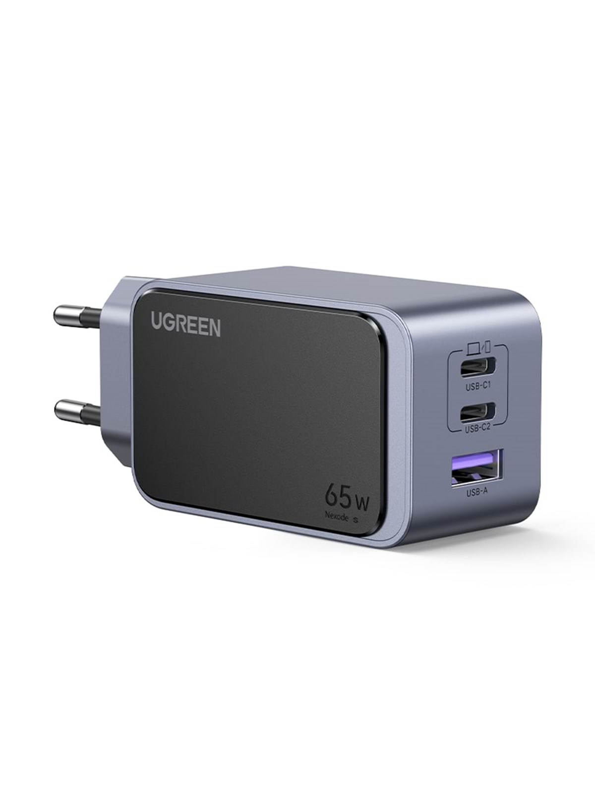 UGREEN Nexode S 65W 3-Port GaN PD Fast Charger (USB-A + 2x USB-C)