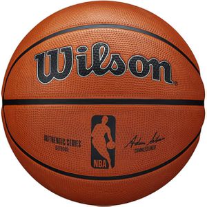 WILSON Basketball NBA Authentic Series, outdoor, Größe 6, braun, 540 Gramm, Trainingsball
