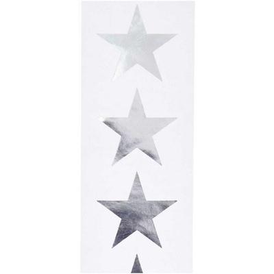 Sticker Sterne, silber MIX